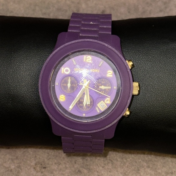 MICHAEL KORS, Chronograph Quartz Purple Dial Ladies Watch, MK5294 - Picture 4 of 13